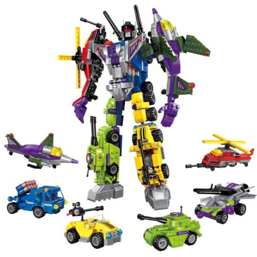 Bộ lắp ráp Robot Biến Hình Destroyer Ares QMAN 1404-6 tổng quan các mẫu lắp được, đồ chơi mô hình cho bé trai 6 tuổi, giá tốt.