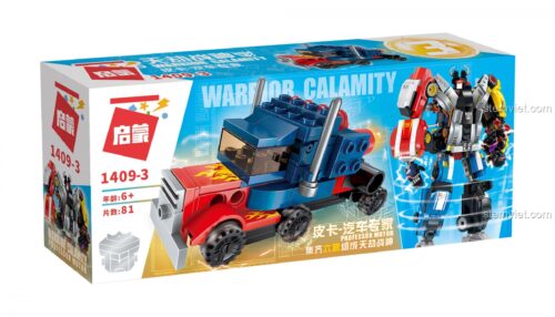 Mô hình robot hợp thể Thiên Kiếp Chiến Thần từ bộ lắp ráp QMAN 1409, đồ chơi sáng tạo cho bé trai 6 tuổi.
