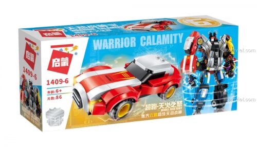Mô hình Robot Thiên Kiếp Chiến Thần QMAN 1409 hợp thể từ 6 xe, đồ chơi lắp ráp sáng tạo cho bé trai 6 tuổi.