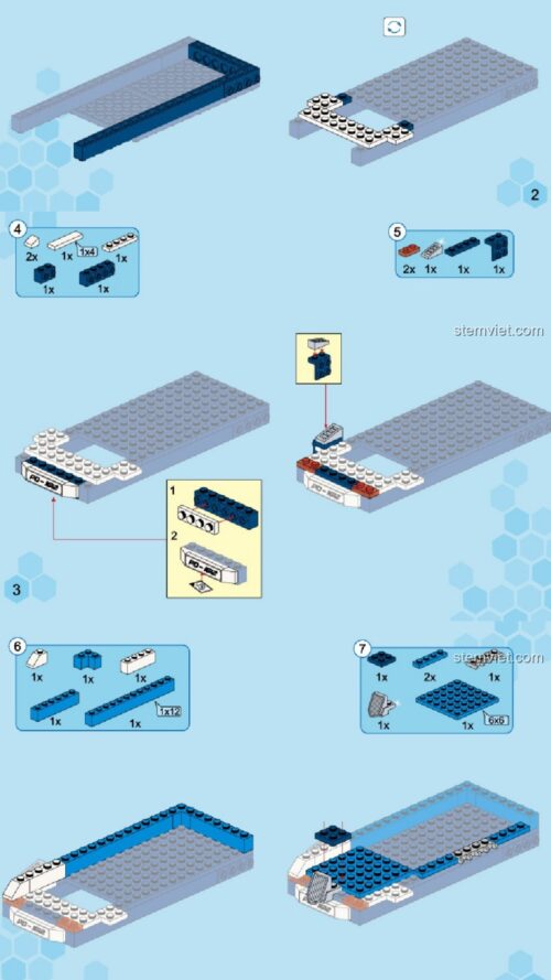 Xe Sửa Chữa Không Gian QMAN 1612 hướng dẫn lắp ráp QMAN 612 Trạm Bảo Trì Vũ Trụ