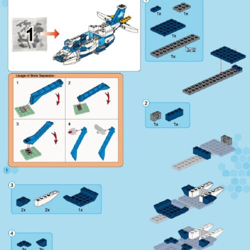 Cuộc Phiêu Lưu Không Gian: Truy Bắt Chỉ Huy Ngoài Hành Tinh QMAN 1617 hướng dẫn QMAN Keeppley 1617 Phi thuyền không gian sách QMAN Keeppley 1617 Phi thuyền không gian