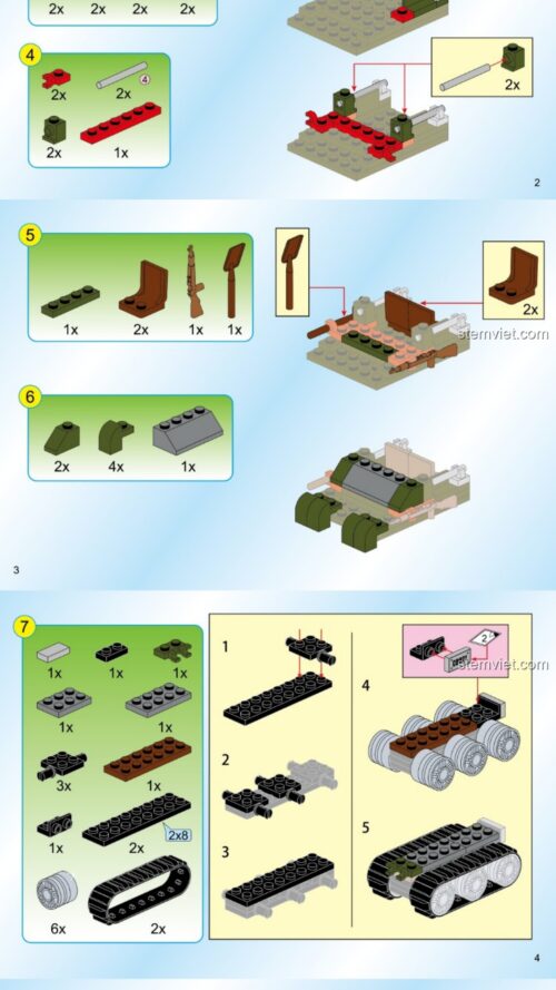 Xe tải quân sự QMAN 1706 hướng dẫn lắp ráp QMAN 1706 Xe tải quân sự