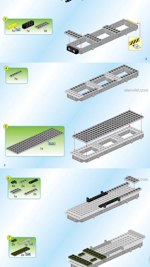 Xe quân đội QMAN 1709 hướng dẫn lắp ráp PDF gốc chất lượng cao