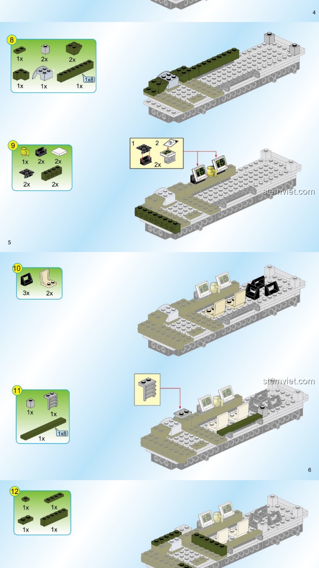 Xe chỉ huy chiến trường QMAN 1709 hướng dẫn lắp ráp PDF gốc chất lượng cao