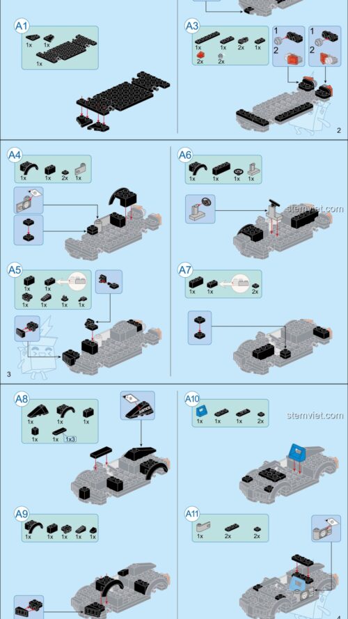 Sách QMAN 1929 Xe Tải Chở Của Kẻ Xấu - Hướng dẫn lắp ráp QMAN 1929 Xe Tải Đầu Kéo Vận Chuyển