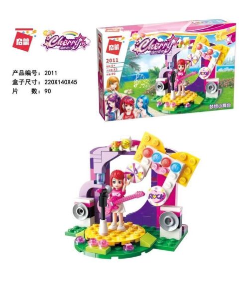 Bộ lắp ráp Sân khấu của Cherry QMAN 2011, đồ chơi xếp hình sân khấu âm nhạc mini cho bé gái 6 tuổi giá rẻ.
