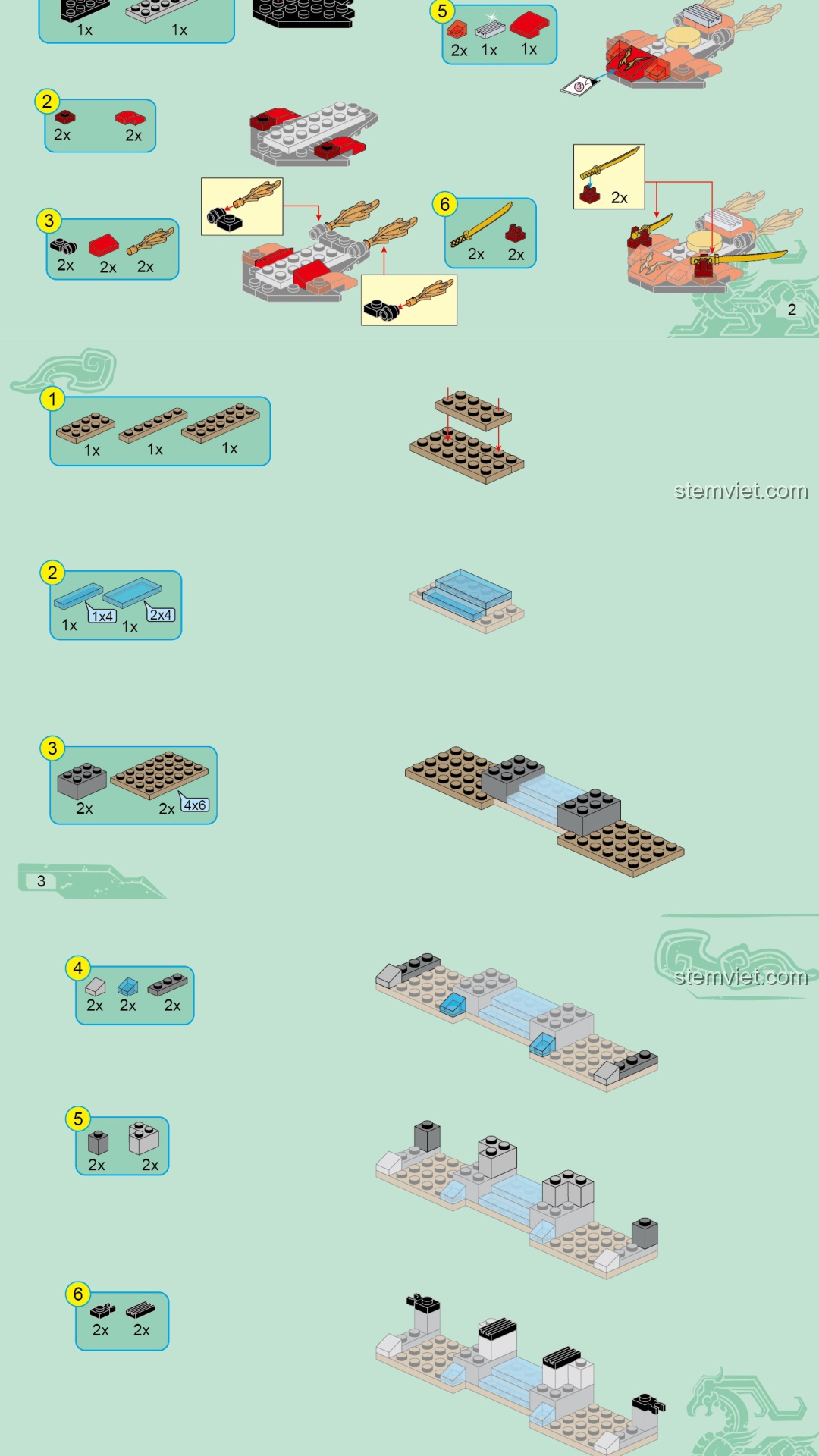 Xe Xung Phong Hóa Huyết QMAN 2212 hướng dẫn lắp ráp QMAN Keeppley 2212 Xe Tải Lưỡi Dao Quỷ