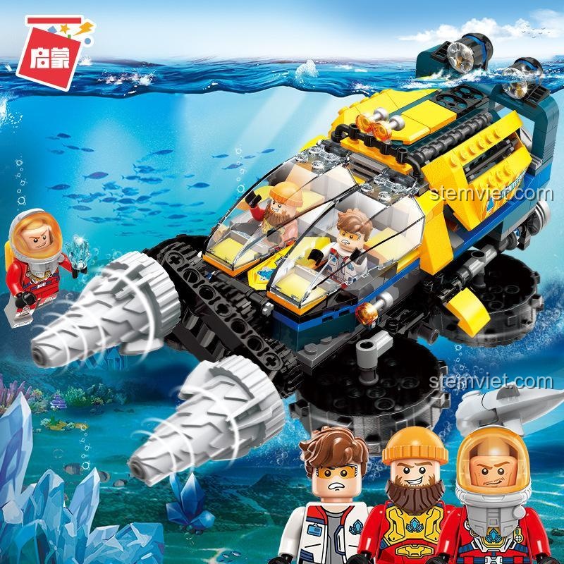 Qman 2415 Xe Cứu Hộ Biển Sâu - Mô hình và nhân vật