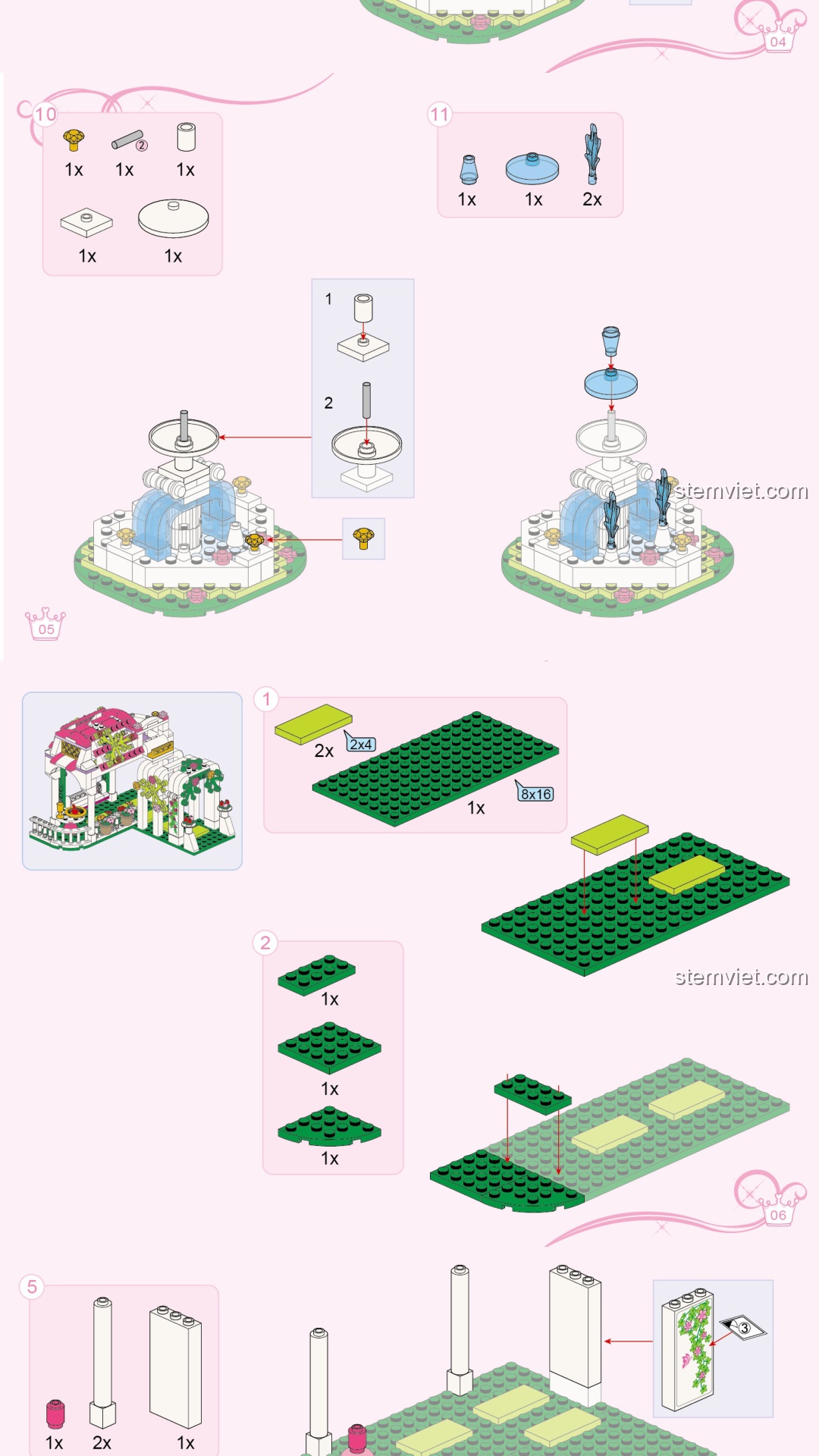 Hành lang Hoa hồng Mộng mơ QMAN 2602 hướng dẫn QMAN ENLIGHTEN2602 Cung điện hoa hồng