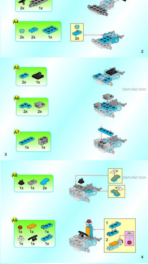 Xe buggy chiến đấu QMAN 2707 - Hướng dẫn lắp ráp PDF