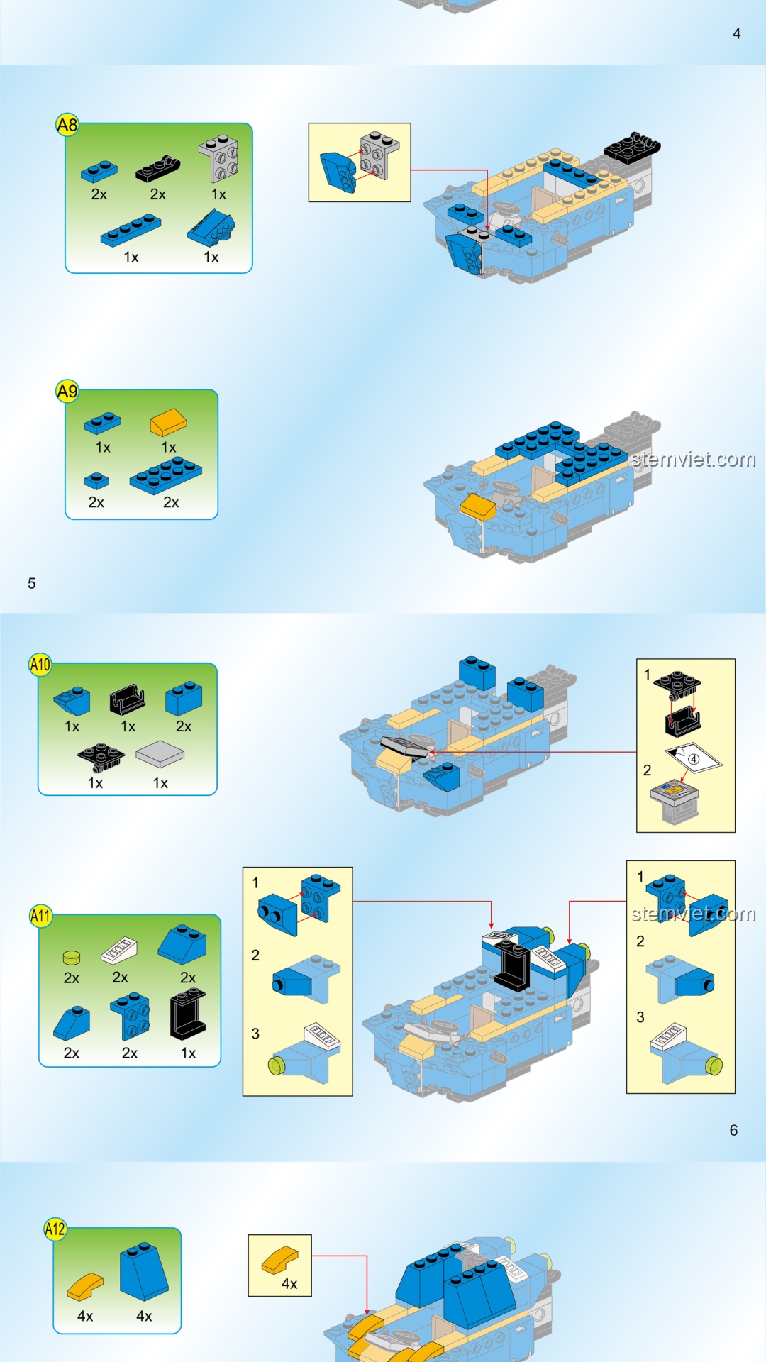 Xe Bọc Thép Điện Từ QMAN 2710 hướng dẫn lắp ráp QMAN 2710 Xe Chiến Đấu Điện Từ