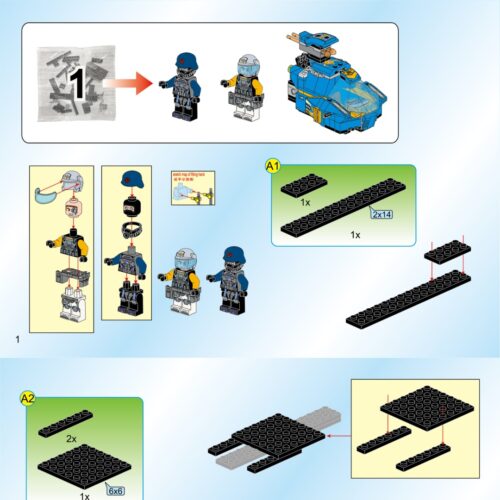 Xe Chiến Đấu Điện Từ QMAN 2710 sách hướng dẫn lắp ráp QMAN 2710 Xe Tăng Công Nghệ Cao