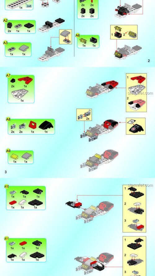 Chiến đấu cơ Vương Bài QMAN 2714 - Sách lắp ghép QMAN 2714 Phi cơ chiến đấu tương lai