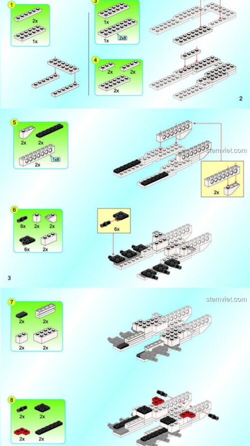 Pháo Laser QMAN 2715 - Hướng dẫn lắp ráp QMAN 2715 Xe Pháo Laser Kỷ Nguyên Công Nghệ Cao