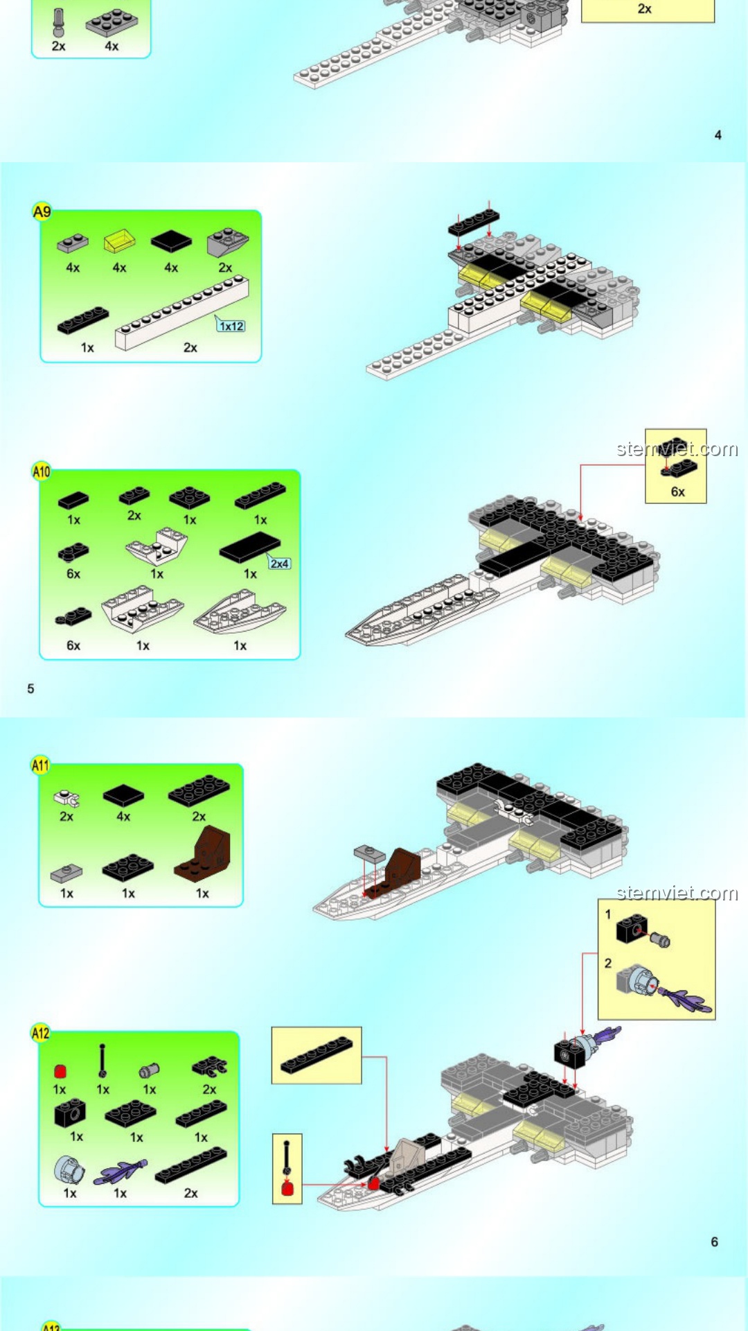Robot Hải Thần Poseidon QMAN 2722 hướng dẫn lắp ghép QMAN 2722 Robot Hải Thần Poseidon PDF gốc chất lượng cao