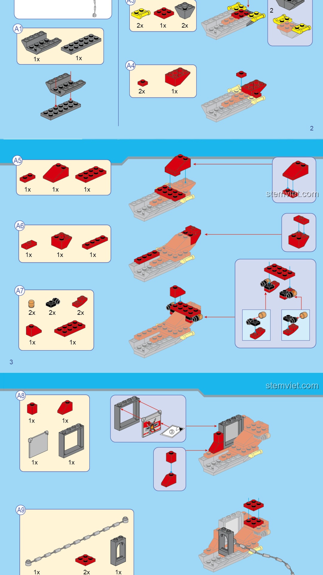 Hướng dẫn lắp ghép QMAN 2806 Giải Cứu Giàn Khoan - hướng dẫn lắp ghép QMAN 2806 Giải Cứu Giàn Khoan