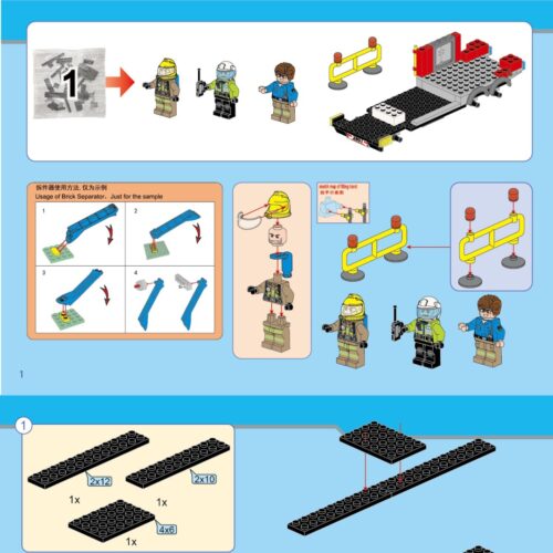 Xe Chỉ Huy Cứu Hỏa Fire Rescue QMAN 2807 hướng dẫn lắp ráp QMAN 2807 Xe cứu hỏa có thang