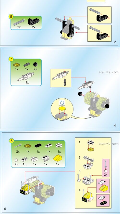 Robot thủ môn QMAN 3001 hướng dẫn lắp ghép QMAN 3001 Mecha bóng đá