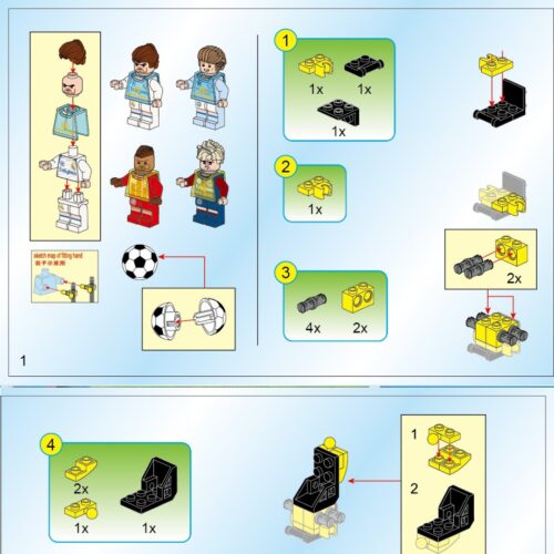 Robot Thủ Môn Siêu Bóng Đá: Người Gác Đền QMAN 3001 hướng dẫn lắp ráp QMAN 3001 Cỗ máy bắt bóng