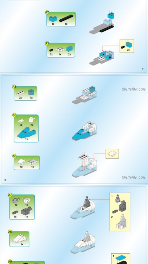 QMAN 3007 Robot bóng đá Super Soccer: Cú Sút Quyết Định hướng dẫn lắp ráp QMAN 3007 Cỗ máy bóng đá