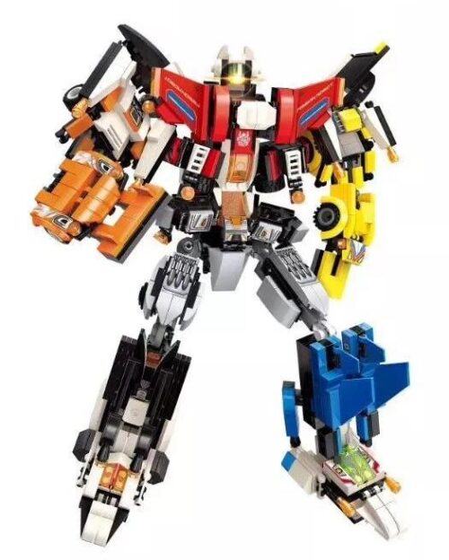 Bộ lắp ráp Robot Biến Hình Hợp Thể Fission QMAN 3102-6, đồ chơi mô hình cho bé trai 6 tuổi giá rẻ.