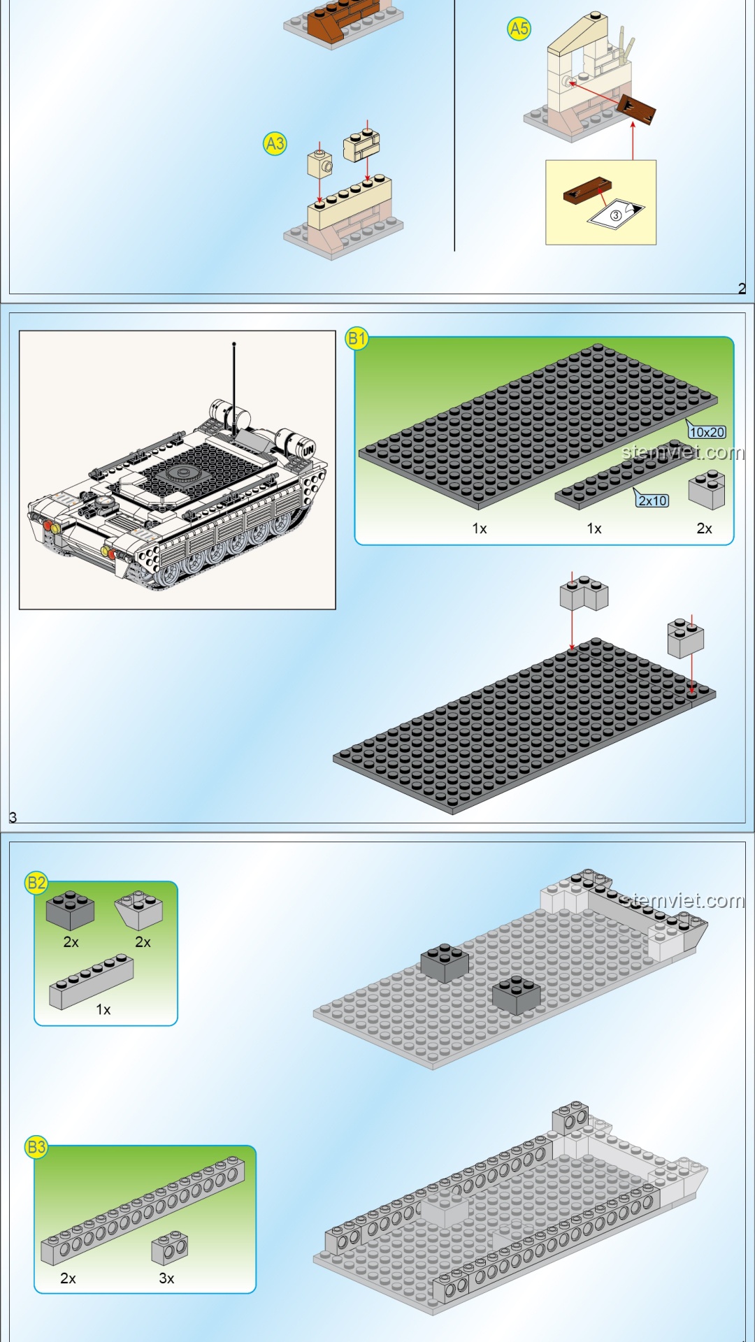 Xe Tăng Quân Sự QMAN 3206 hướng dẫn QMAN Keeppley 3206 Xe Tăng Quân Sự