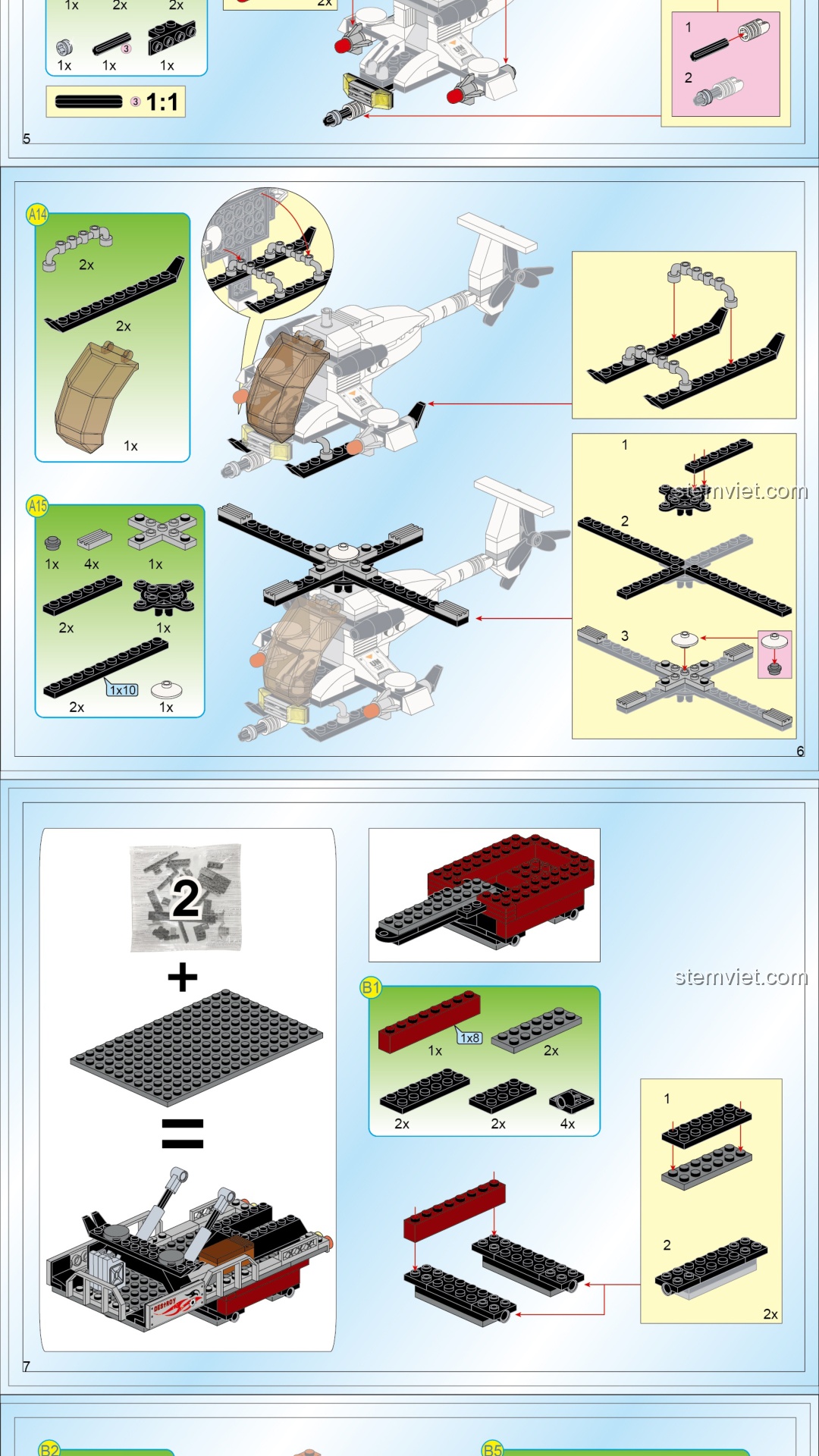Xe Phóng Tên Lửa Qman 3207 hướng dẫn lắp ghép Qman Keeppley 3207 Xe Quân Đội