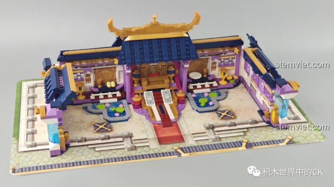 Mô hình cung điện Qman 33015 Minh Đường Phong Thưởng gần như hoàn thành, chỉ còn một vài chi tiết nhỏ.