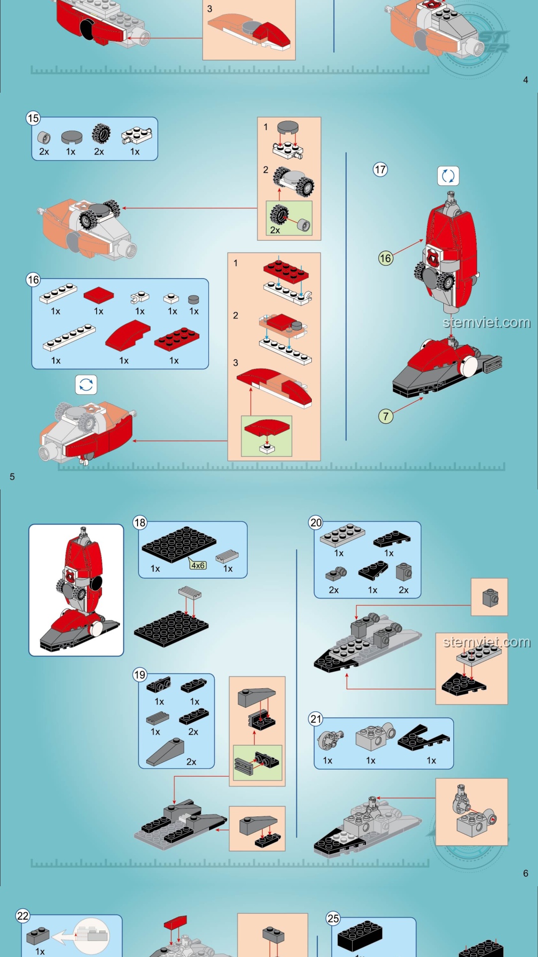 Máy Bay Chiến Đấu QMAN 3304 - Hướng dẫn lắp ghép QMAN 3304 Chiến Đấu Cơ