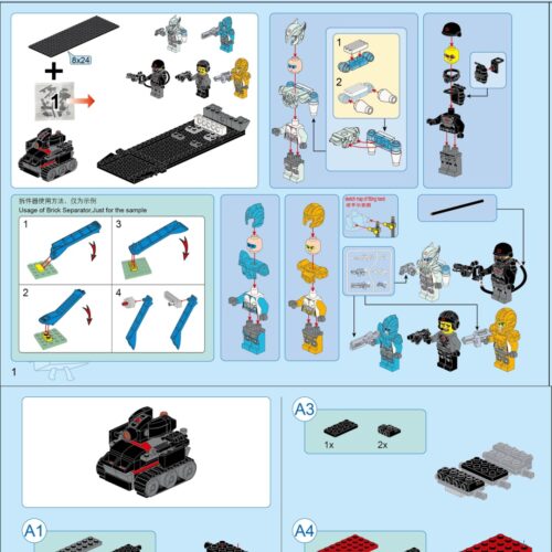 Xe Bọc Thép Băng Khiên QMAN 3405 - Hướng dẫn lắp ghép QMAN 3405 Xe Bọc Thép Băng Khiên PDF gốc chất lượng cao