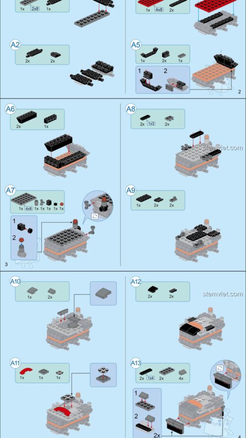 Xe Bọc Thép Huyền Năng QMAN 3405 - Sách lắp ghép QMAN 3405 Xe Bọc Thép Chiến Đấu PDF gốc chất lượng cao