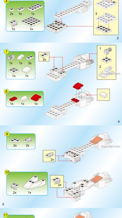 Robot Dê Bão Táp QMAN 3604 hướng dẫn lắp ráp QMAN 3604 Robot Dê trong bộ Vô Hạn Dũng Sĩ