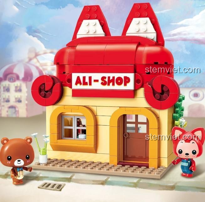 阿狸奇珍小屋 - Hộp sản phẩm bộ đồ chơi lắp ghép QMAN 3901