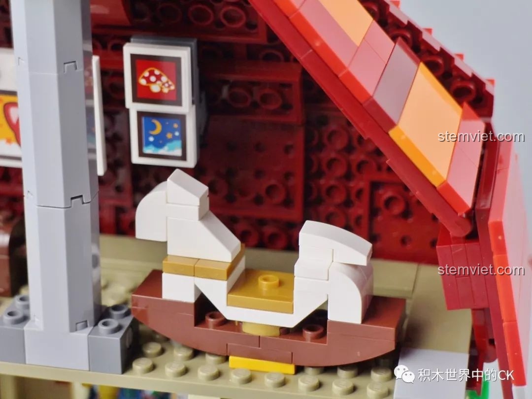 Cận cảnh nội thất tầng áp mái của bộ QMAN 3905 Ngôi nhà mơ ước