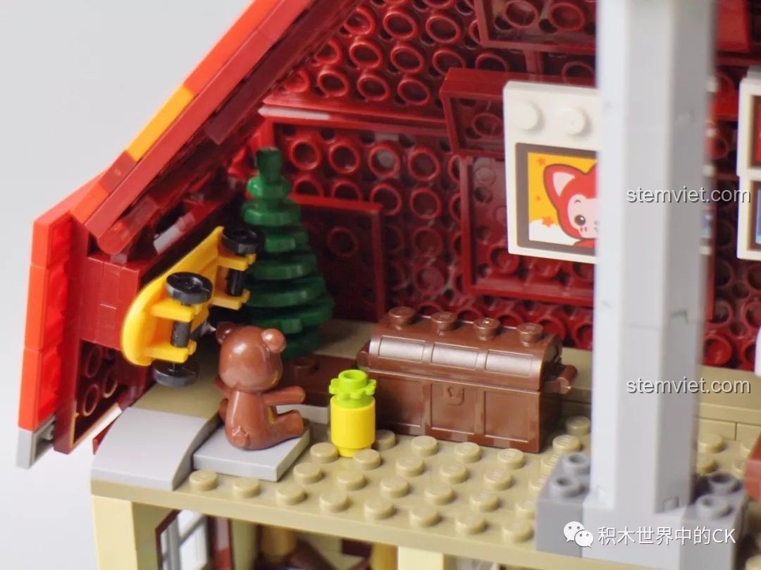 Cận cảnh nội thất phòng khách của bộ QMAN 3905 Ngôi nhà mơ ước