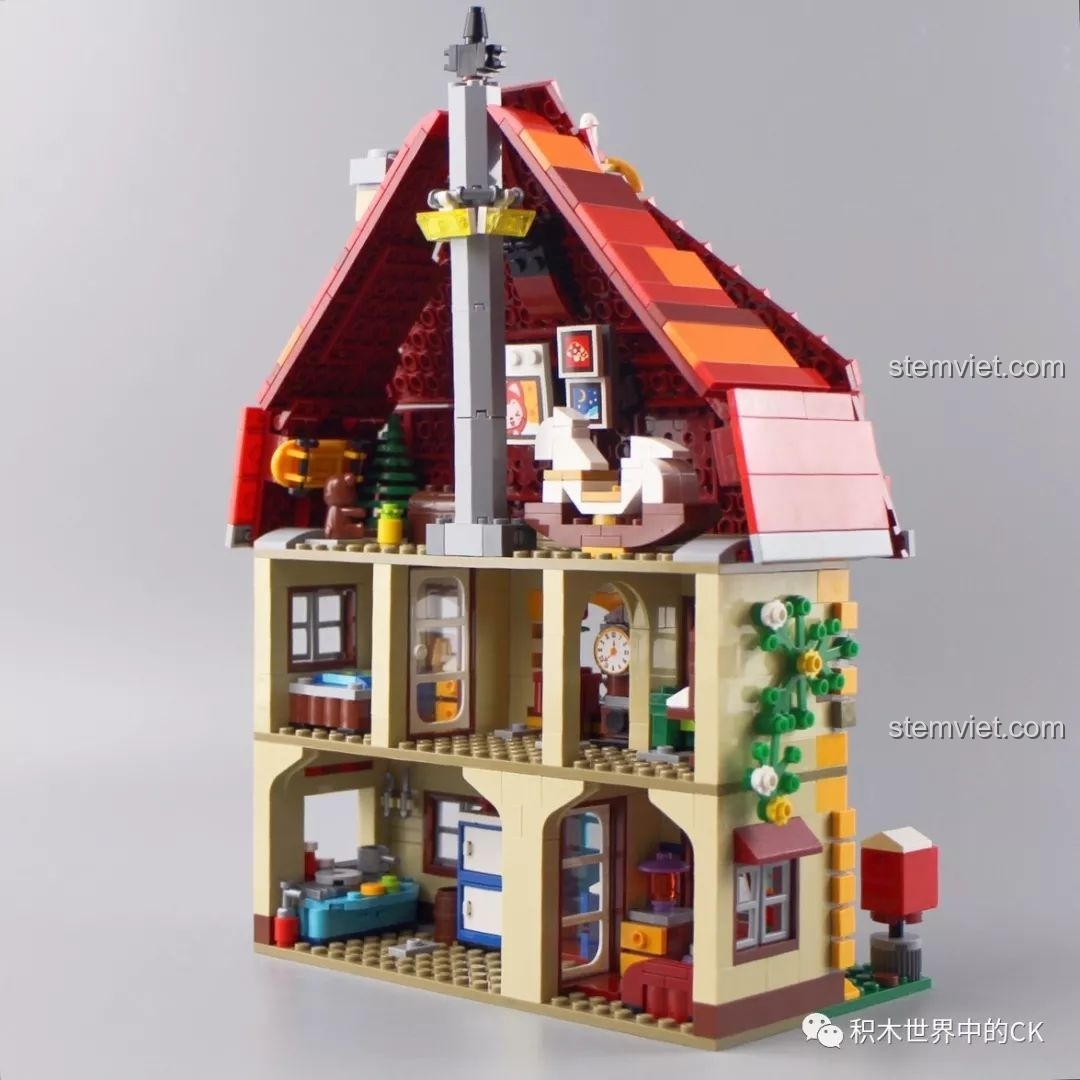 Cận cảnh nội thất phòng ngủ tầng một của bộ QMAN 3905 Ngôi nhà mơ ước