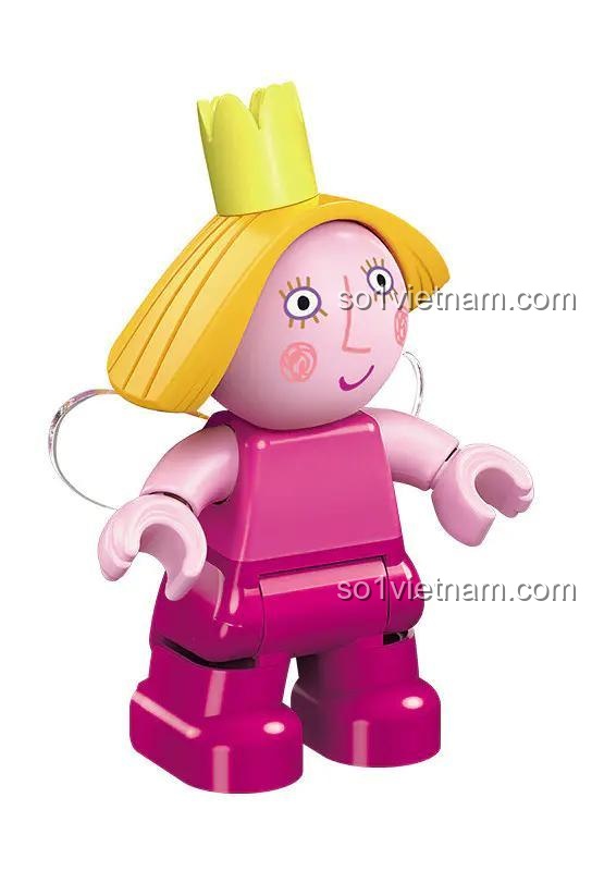 Công chúa Lily QMAN 5202, Vương quốc Ben và Holly ENLIGHTEN 202, mô hình minifigure Công chúa Lily đáng yêu, đồ chơi cho bé gái.