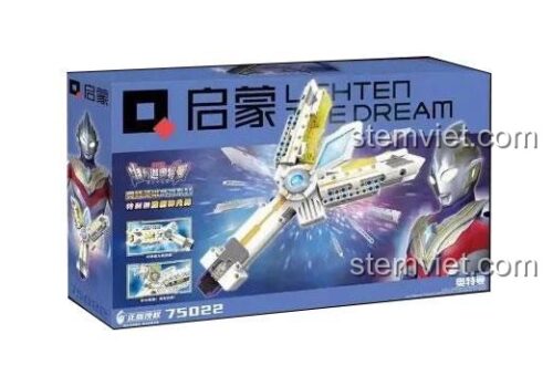 Mô hình lắp ráp QMAN 75022 vũ khí của Ultraman Trigger Victory Sparklence dạng súng cho bé trai 6 tuổi