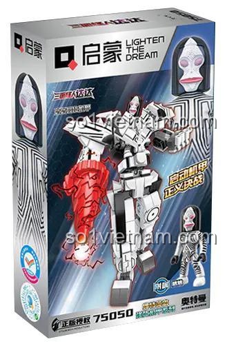 Hình ảnh hộp sản phẩm bộ lắp ráp 75050 Robot Mecha Dada Qman, quà tặng hấp dẫn cho con trai.