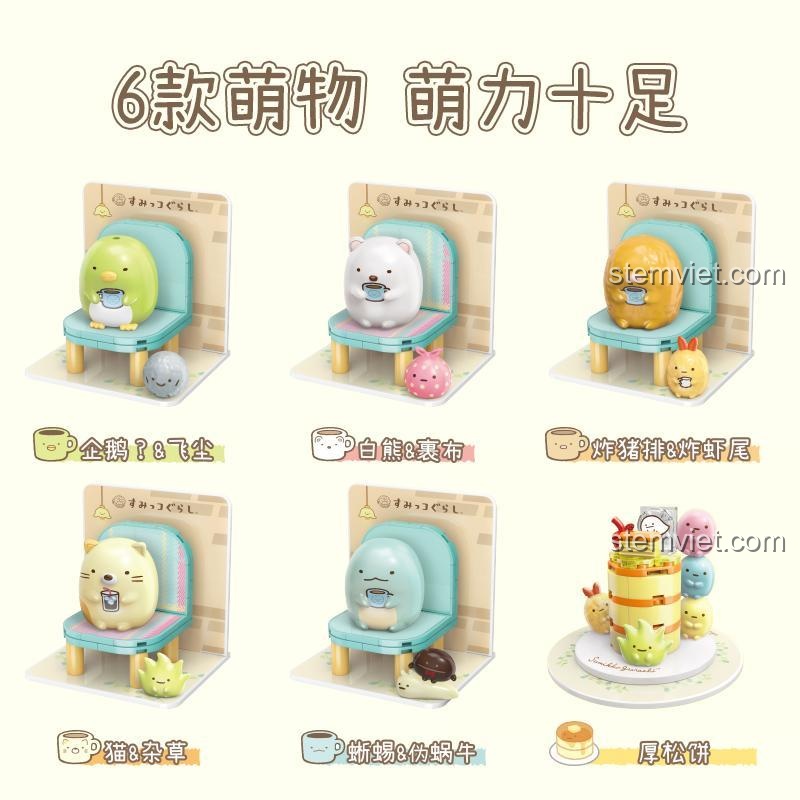 Đồ chơi mô hình Qman 77012 với 6 mẫu nhân vật Góc Khuất siêu cute, bộ sưu tập blind box đầy mê hoặc cho bé gái.