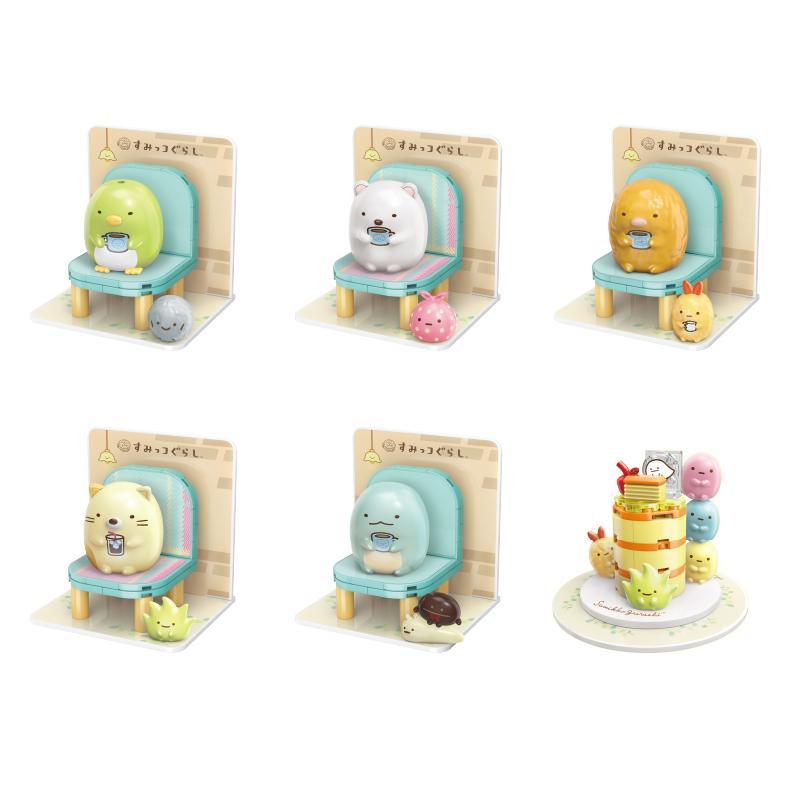 Bộ đồ chơi Sumikko Gurashi 77012 với 6 mẫu nhân vật Góc Khuất đáng yêu, bộ sưu tập blind box độc đáo cho bé gái.