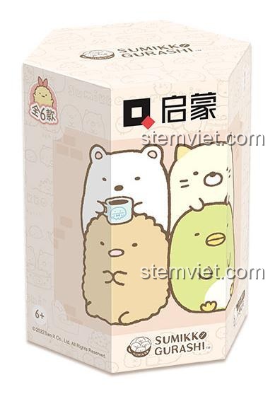 Bộ lắp ghép 12: Hình ảnh thực tế các nhân vật Góc Khuất trên ghế, bộ sưu tập blind box Qman 77012 cho bé gái.