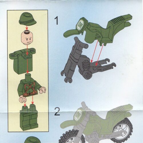 Sách Hướng Dẫn Lắp Ghép Xe Máy Quân Sự 启蒙QMAN 829