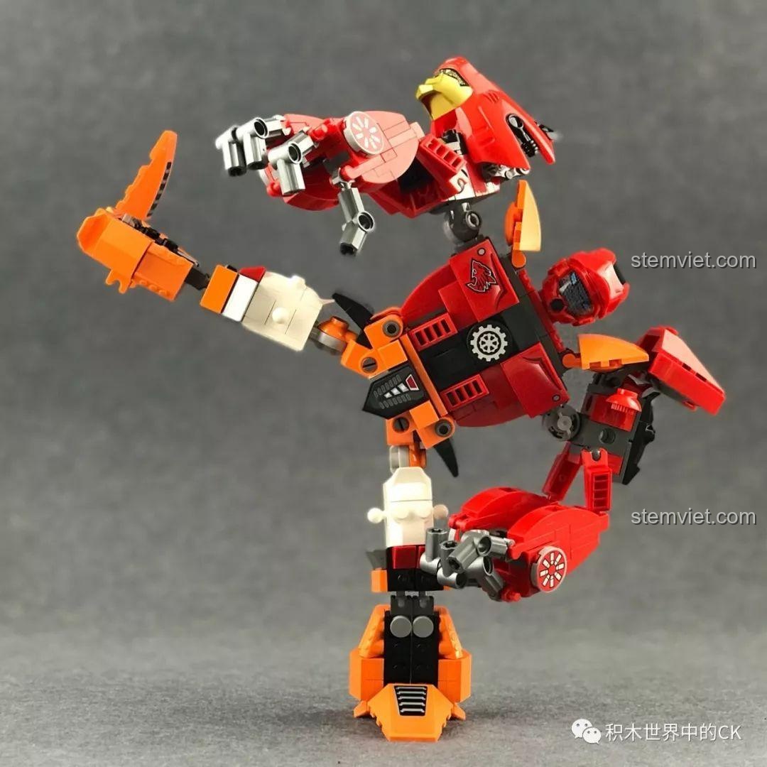 Robot Hợp Thể 2 trong 1 từ Qman Enlighten 3601 và 3602, đồ chơi lắp ráp Robot Hợp Thể mạnh mẽ, quà tặng bé trai