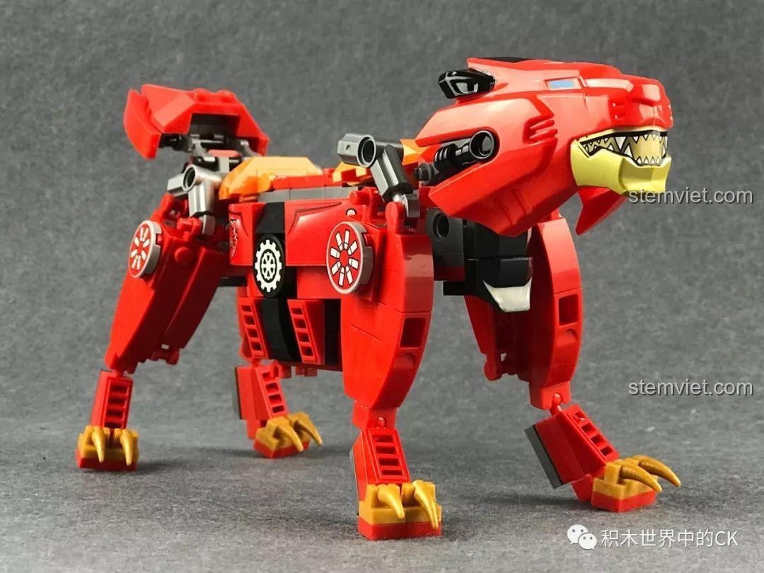 Mô hình Liệt Nhẫn Sư Qman Enlighten 3601 từ góc nhìn khác, đồ chơi Robot Biến Hình 246 mảnh ghép, phù hợp bé trai 6 tuổi