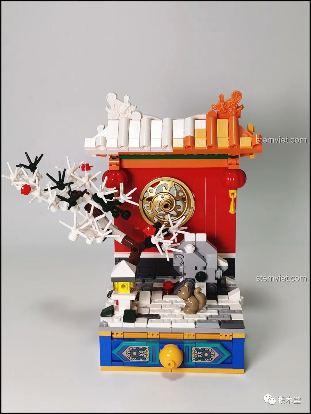 Minifigure Quan Gia và ba minifigure nữ của bộ lắp ghép Wekki Vườn Thượng Uyển Bốn Mùa