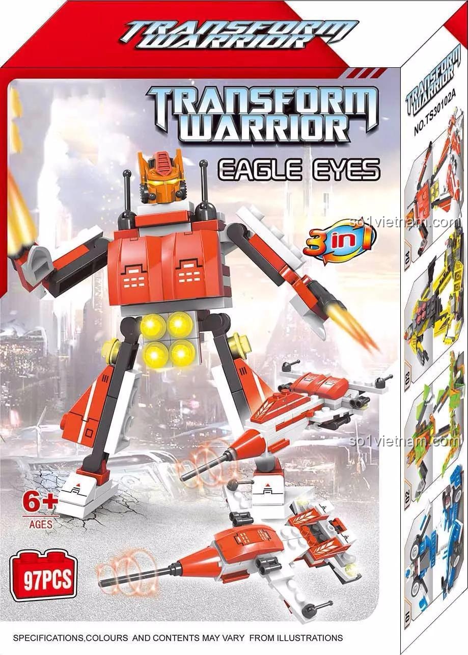 Hộp sản phẩm bộ đồ chơi Biến hình chiến đội TS30102, 6+ tuổi, Con trai, Giá tốt