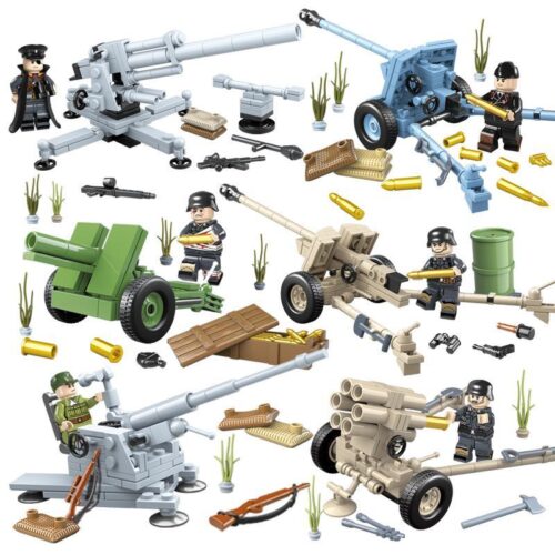 Bộ lắp ghép Xe pháo quân sự Đức Quanguan 100077, đồ chơi lắp ráp Pháo binh Đức Thế Chiến II cho con trai 6 tuổi, giá tốt.