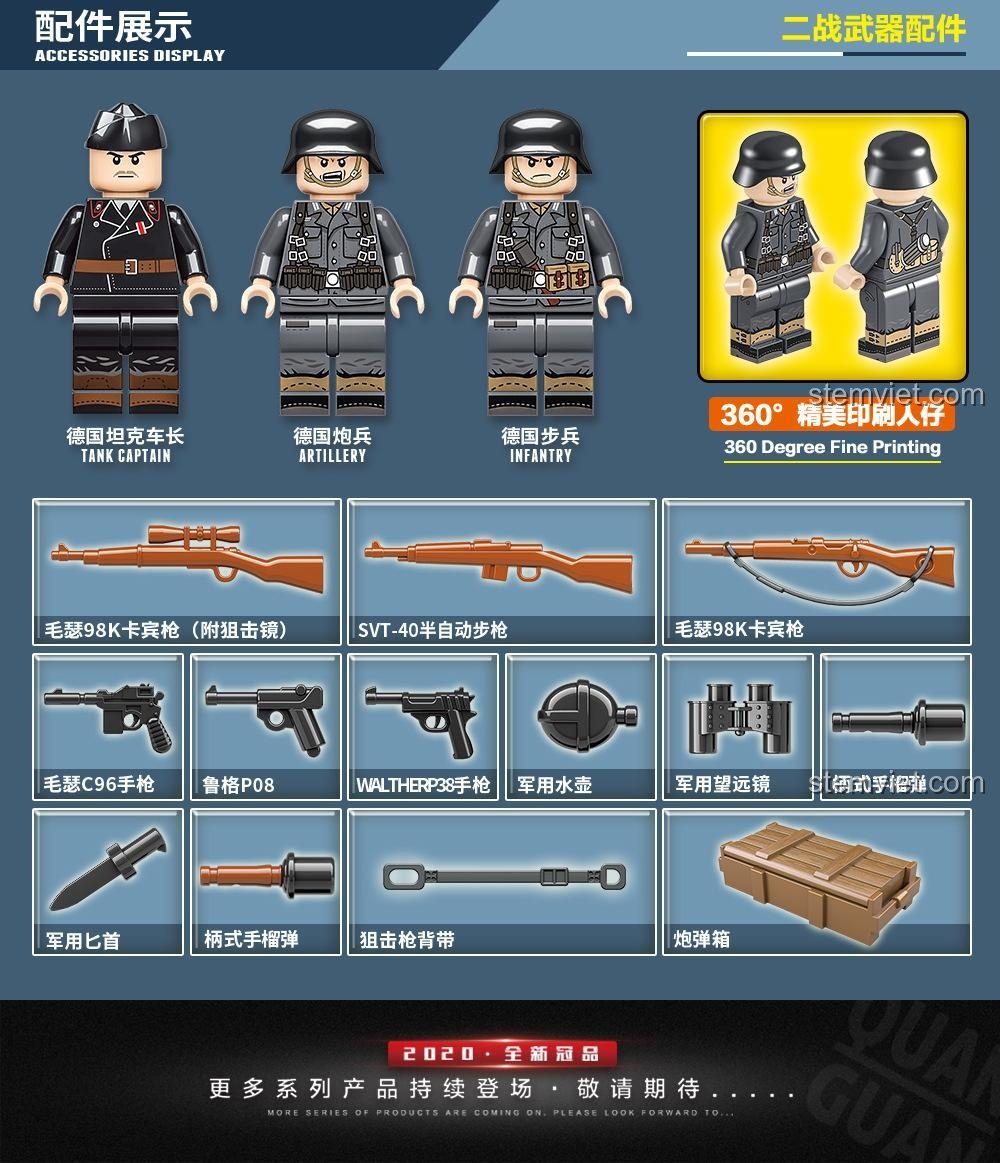 Kích thước xe tăng quân sự VK 1602 Leopard QUANGUAN 100101