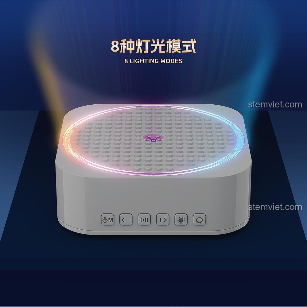 8 chế độ đèn của bộ lắp ghép Lâu Đài Pha Lê Âm Nhạc Bluetooth QUANGUAN 100270, tạo không gian kỳ diệu cho bé gái 14 tuổi